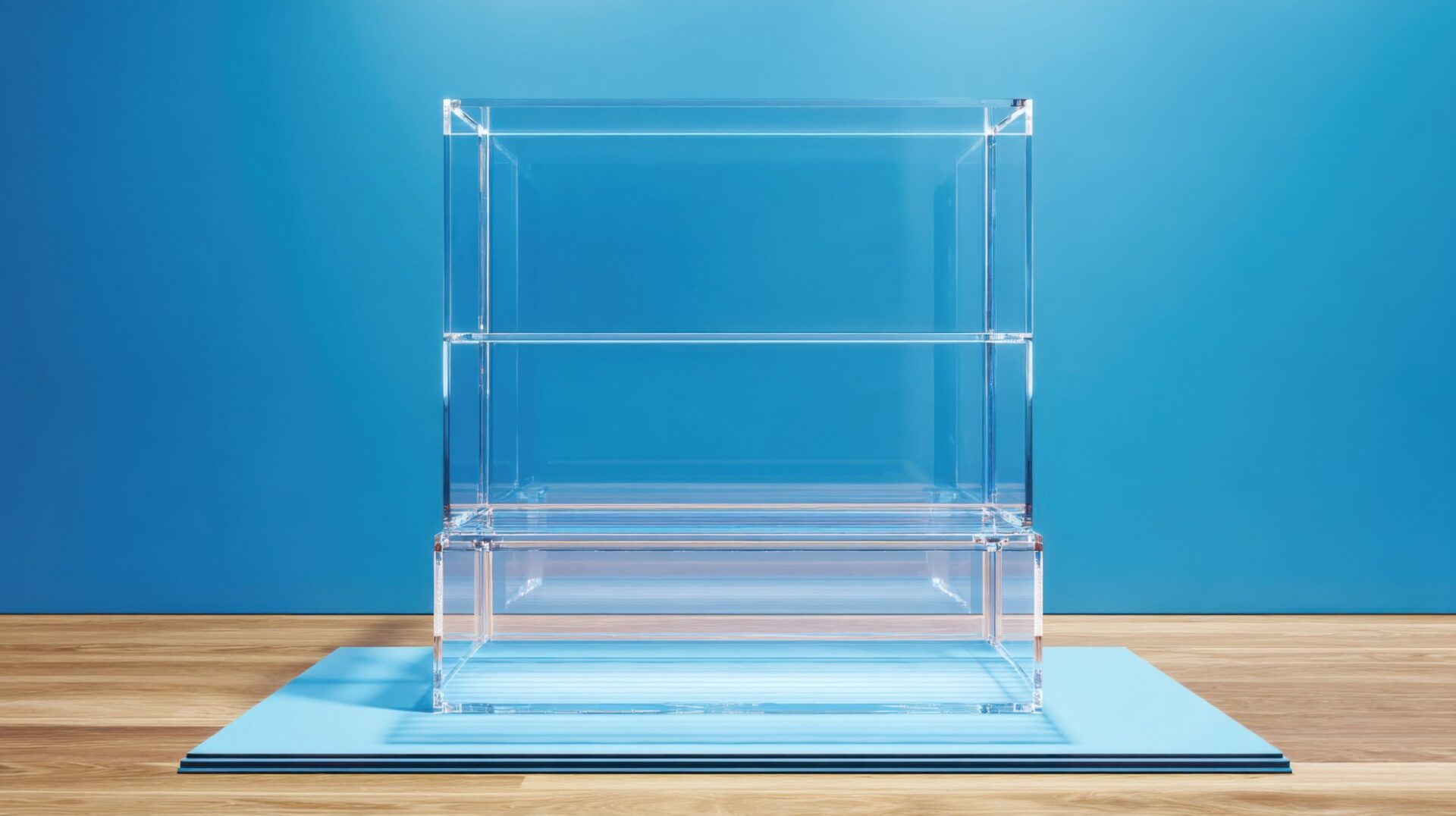 transparentes acryl regal minimalistisch